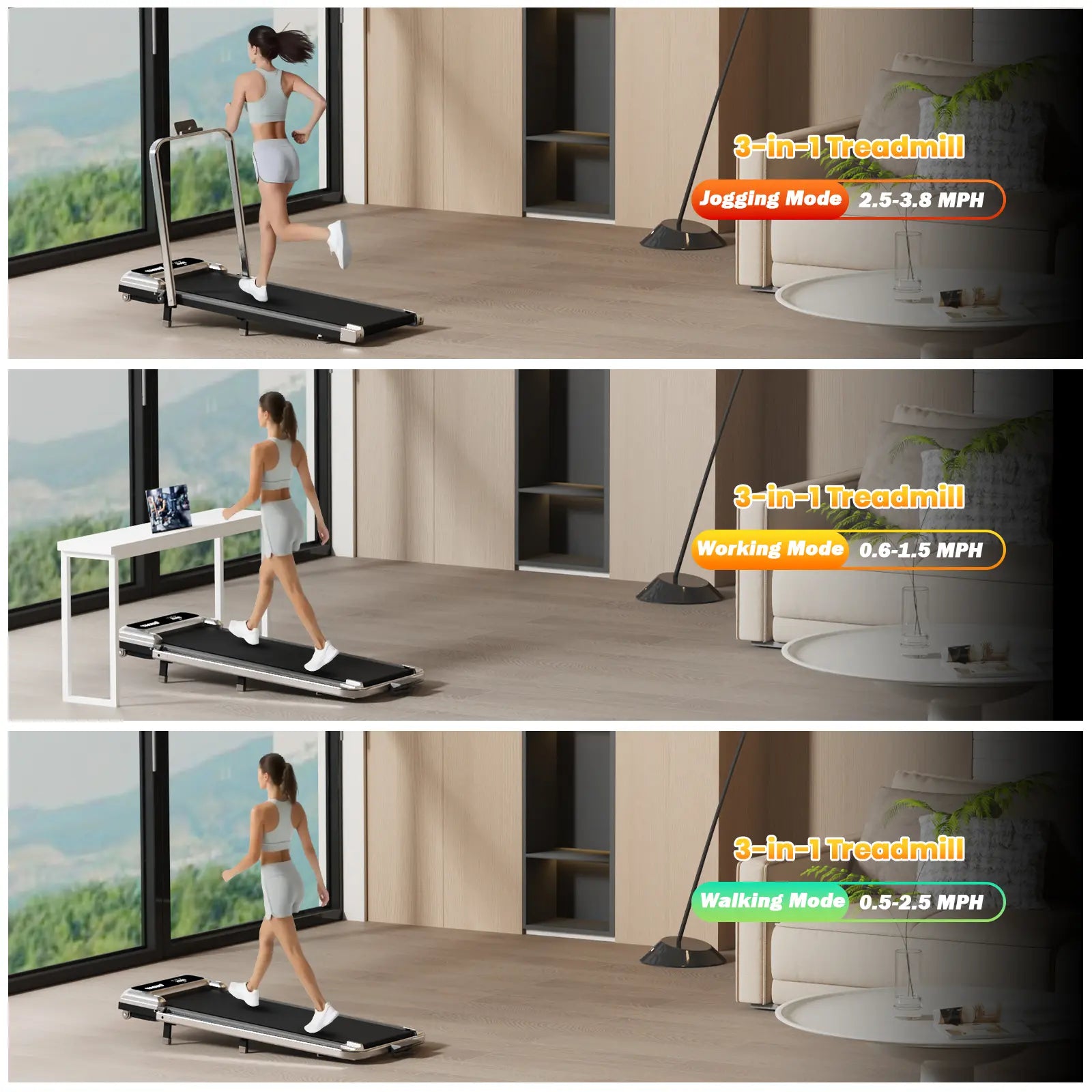 Yagud Under Desk Walking Pad with Remote