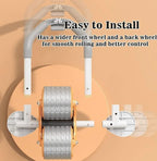 Ab Roller Wheel with Auto Rebound & Timer