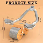 Ab Roller Wheel with Auto Rebound & Timer