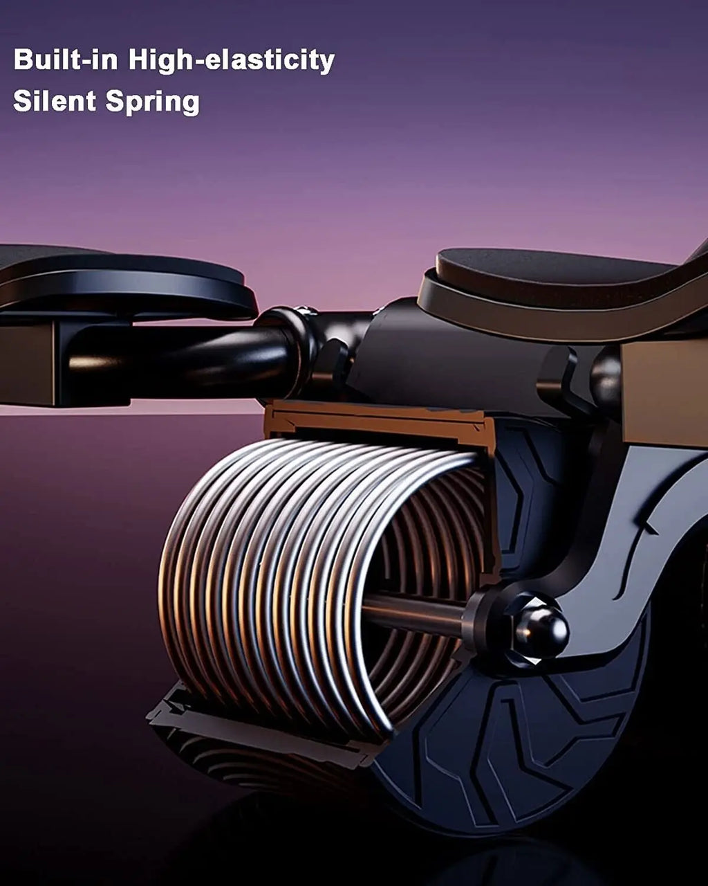 Ab Roller Wheel with Auto Rebound & Timer